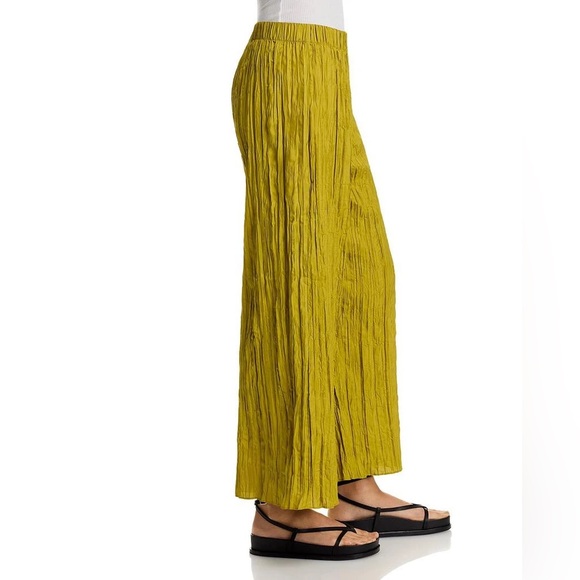 NWT Eileen Fisher Crushed Silk Wide Leg Ankle Pants Sz PS - Picture 4 of 10